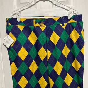 Loudmouth Carnivale Golf Pants NWT